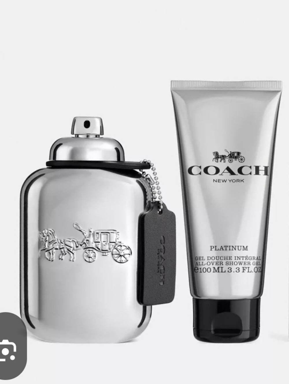 Coach Platinum Men’s After-Shave Balm 3.3 oz / 100 ml AS IS ~80% Full w/ Box